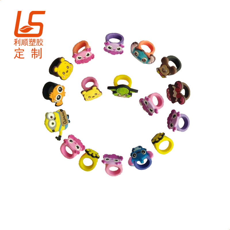 定制卡通萬圣節(jié)發(fā)光戒指 兒童硅膠LED發(fā)光戒指